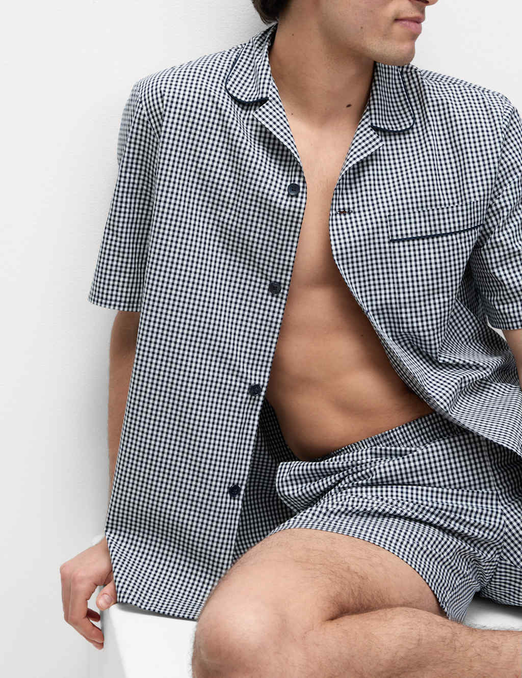 Pure Cotton Checked Pyjama Set 5 of 6