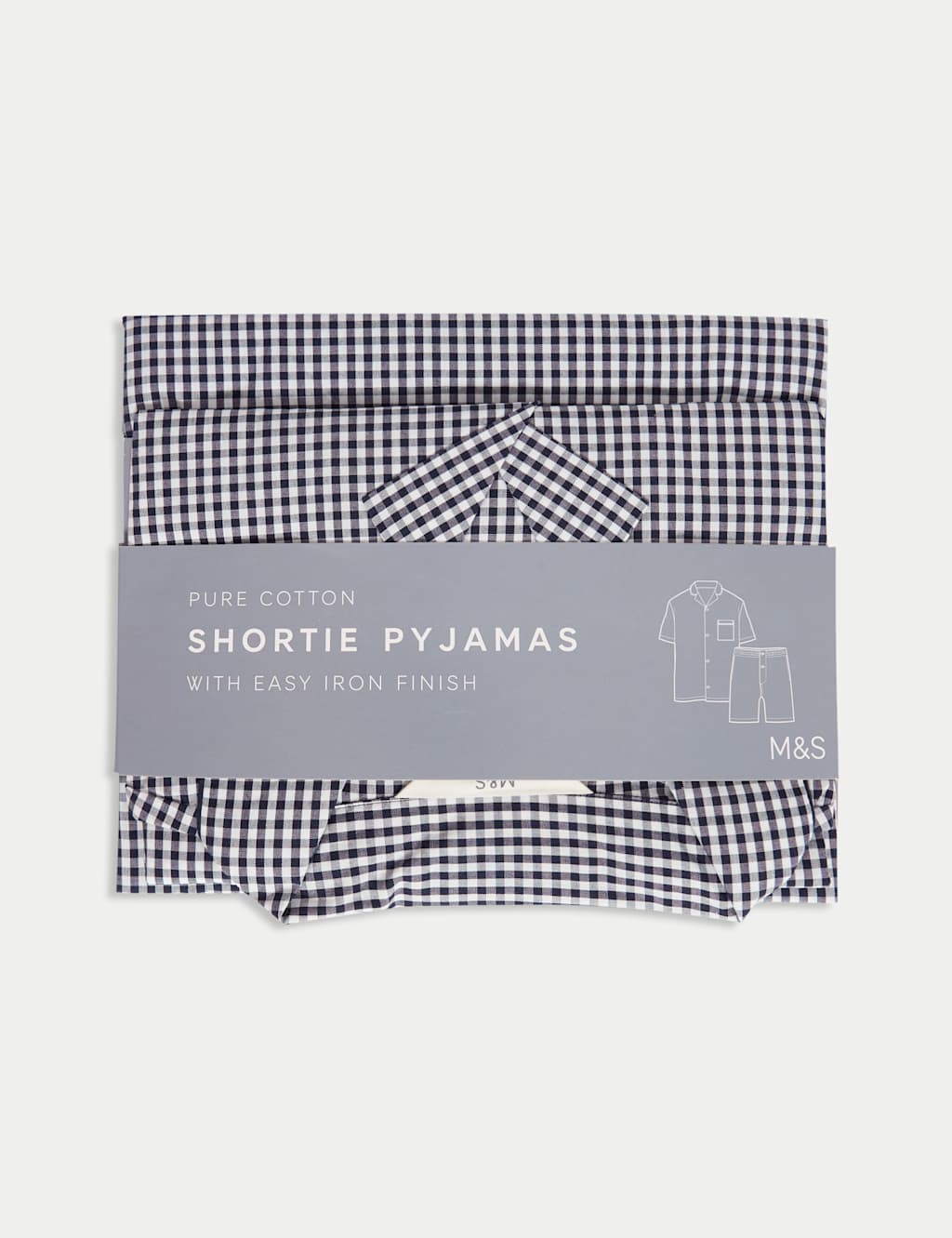 Pure Cotton Checked Pyjama Set 6 of 6