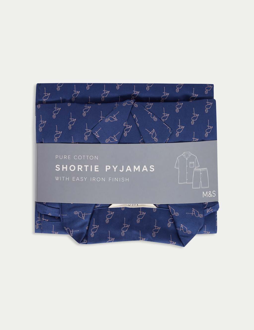Pure Cotton Flamingo Pyjama Set 7 of 7