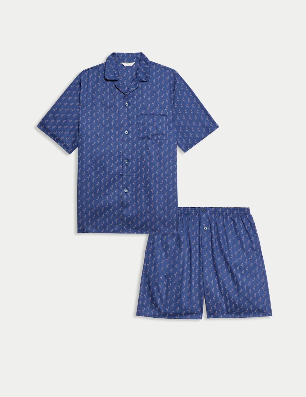 Pure Cotton Flamingo Pyjama Set 2 of 7