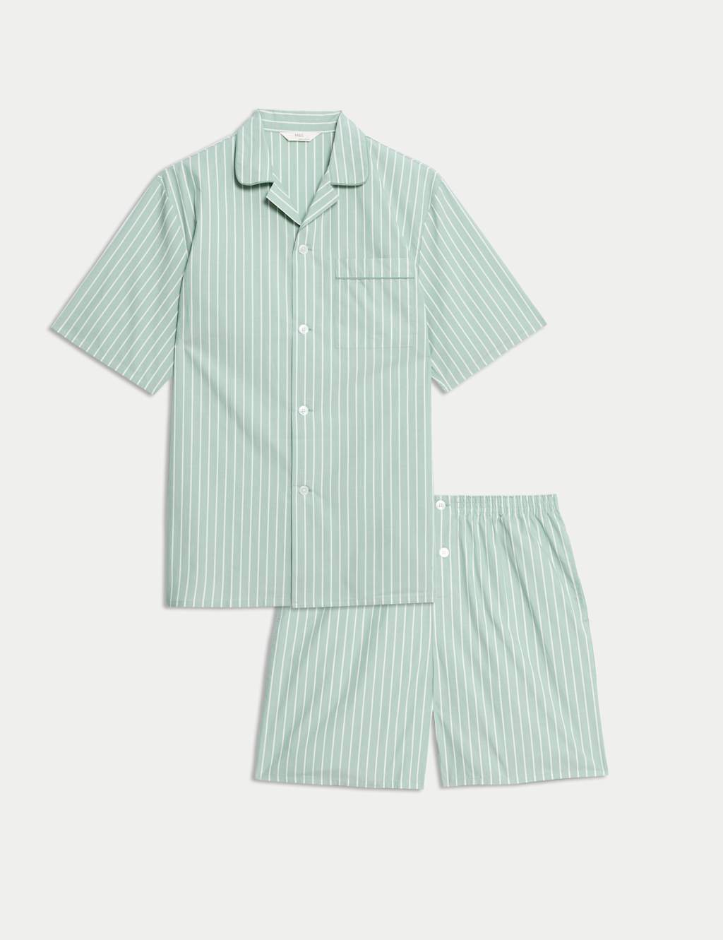 Pure Cotton Striped Pyjama Set 2 of 5