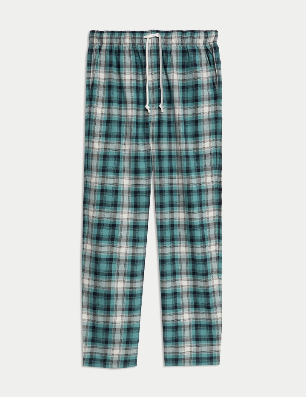 Pure Cotton Checked Loungewear Bottoms 2 of 4