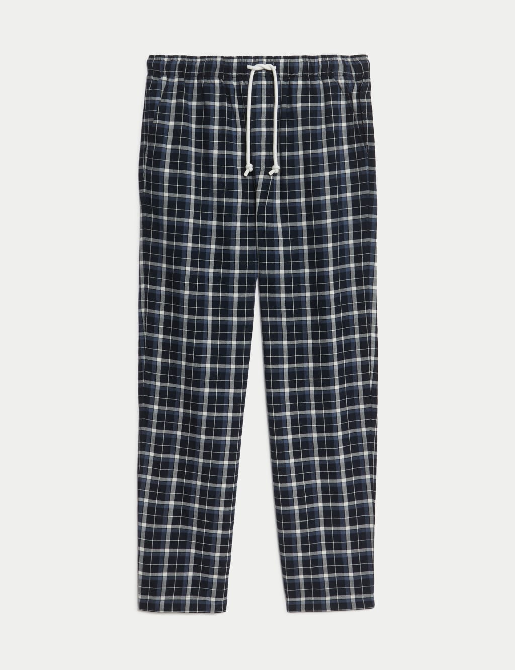 Pure Cotton Checked Loungewear Bottoms 2 of 5