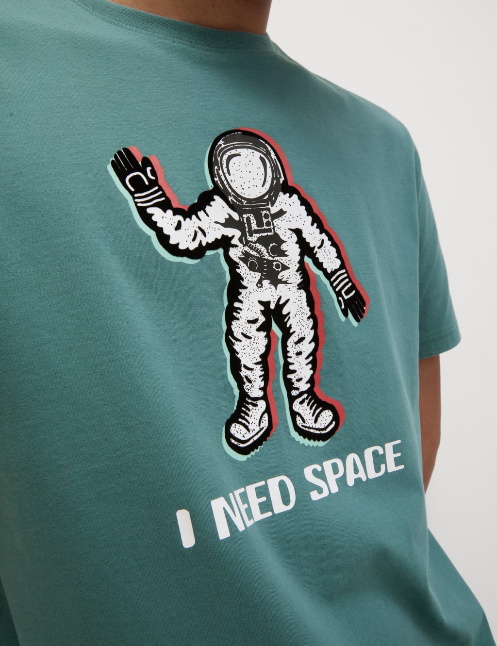 Pure Cotton Spaceman Graphic Pyjama Top 3 of 4