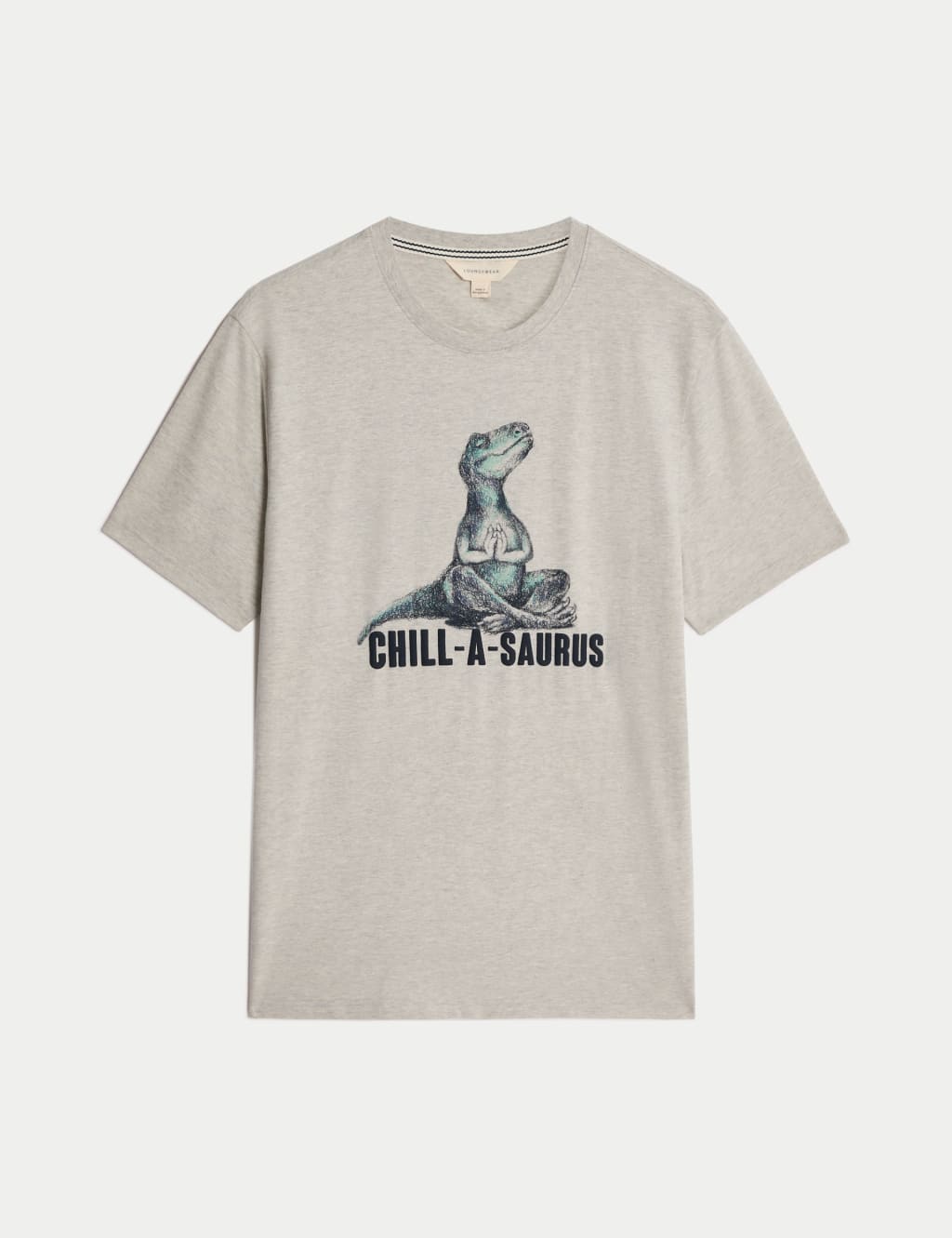 Pure Cotton Dinosaur Graphic Pyjama Top 2 of 4