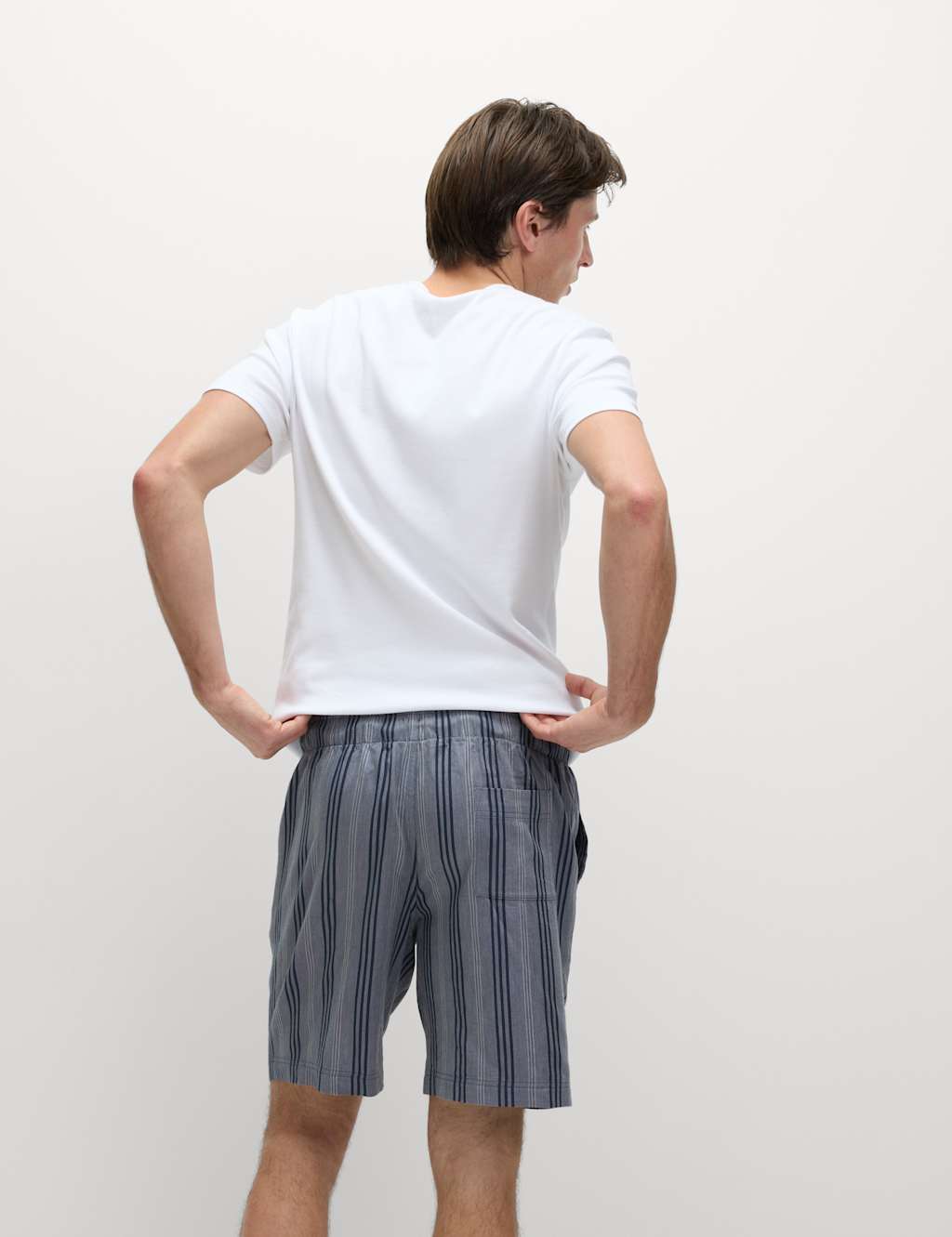 Pure Cotton Striped Loungewear Shorts 5 of 5