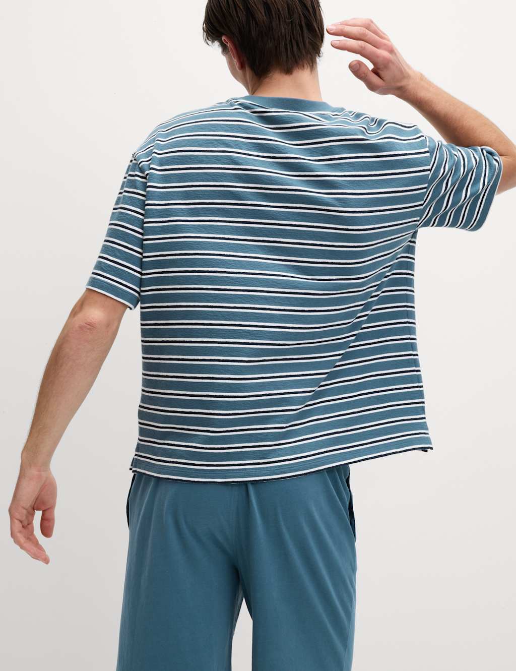 Pure Cotton Striped #1 Dad Pyjama Set 6 of 6