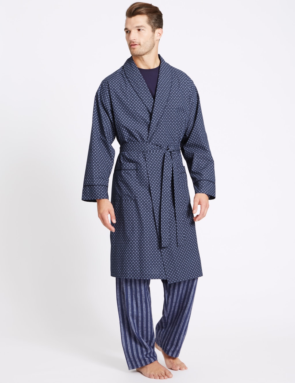 M&s silk dressing gown on sale
