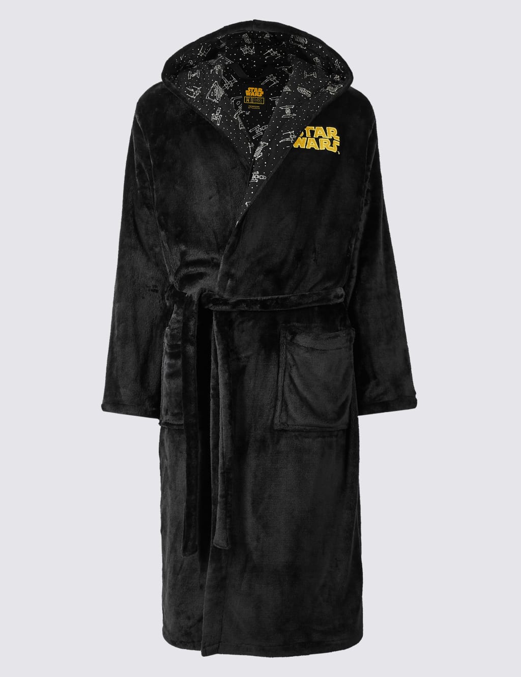 Hooded Embroidered Star Wars Dressing Gown M S Collection M S