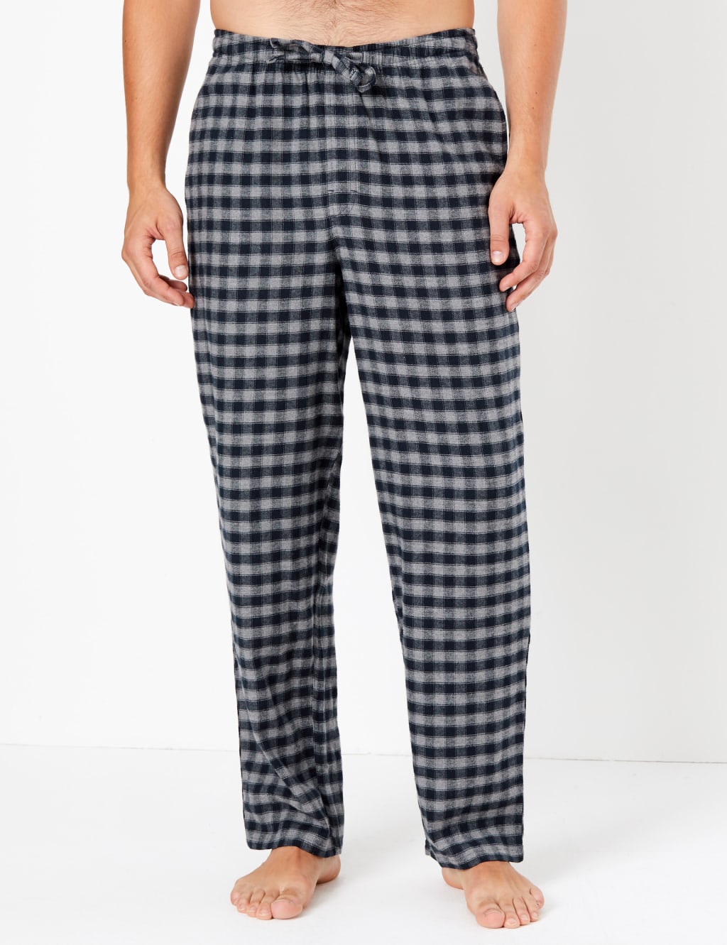 Brushed Cotton Checked Pyjama Set 4 of 4