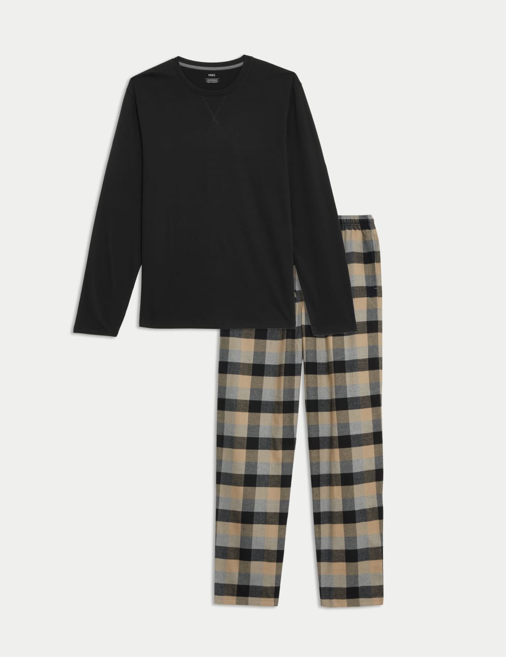 Brushed Cotton Checked Pyjama Set M S Collection M S