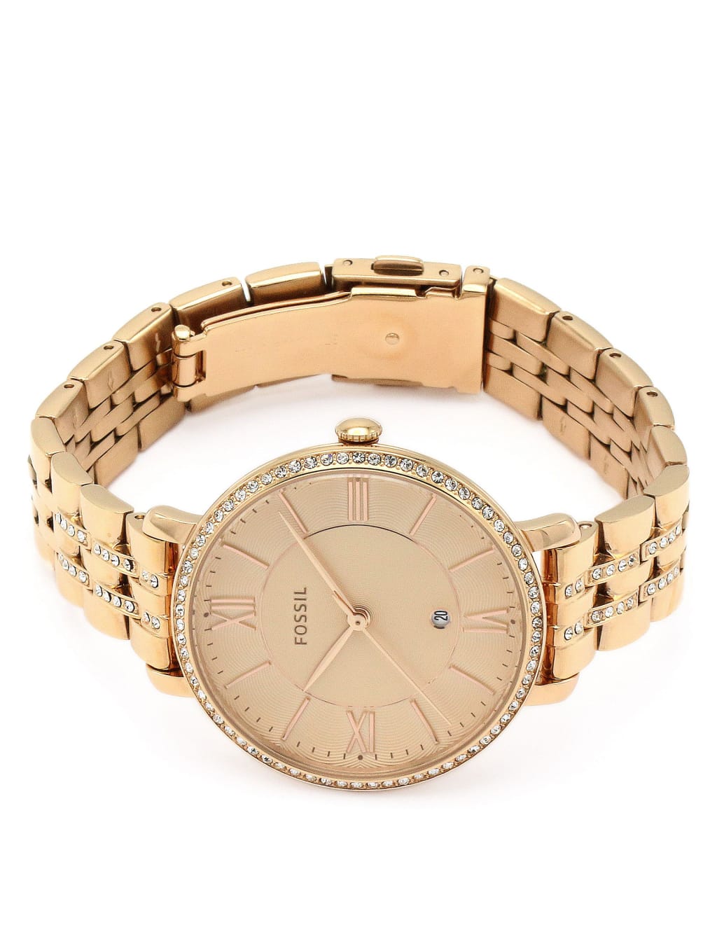 Fossil Jacqueline Rose Gold Plated Bracelet Watch 2 of 6