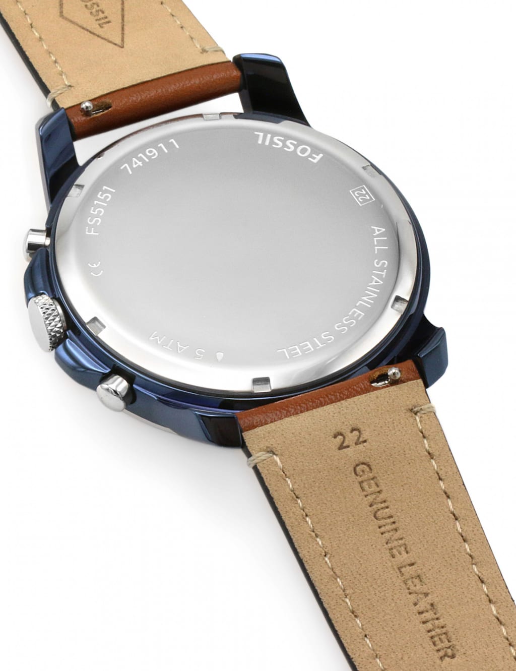 Fossil Grant Brown Leather Chronograph Quartz Watch 4 of 5