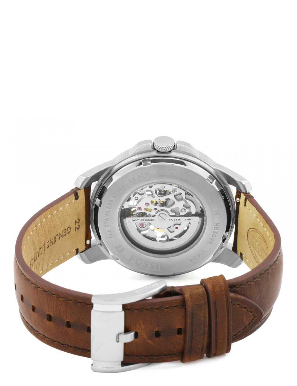Fossil Grant Brown Leather Chronograph Automatic Watch Fossil M S