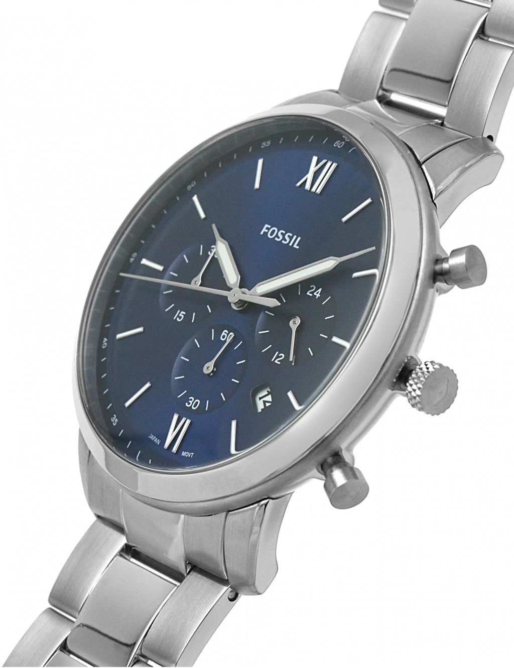 Fossil Neutra Chronograph Silver Stainless Steel Watch 7 of 7