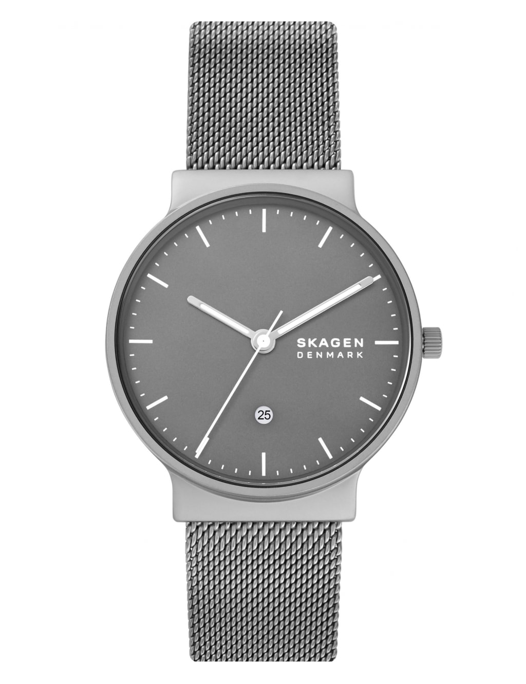 Skagen Anchor Grey Stainless Steel Bracelet Quartz Watch Skagen M S