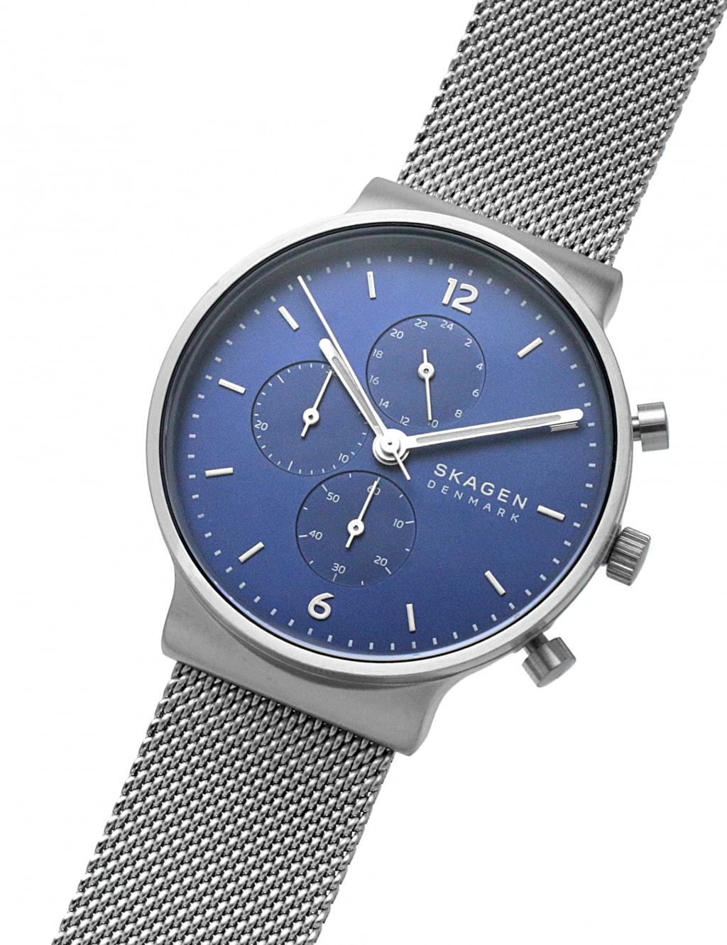 Skagen Anchor Chronograph Silver Stainless Steel Watch 7 of 7