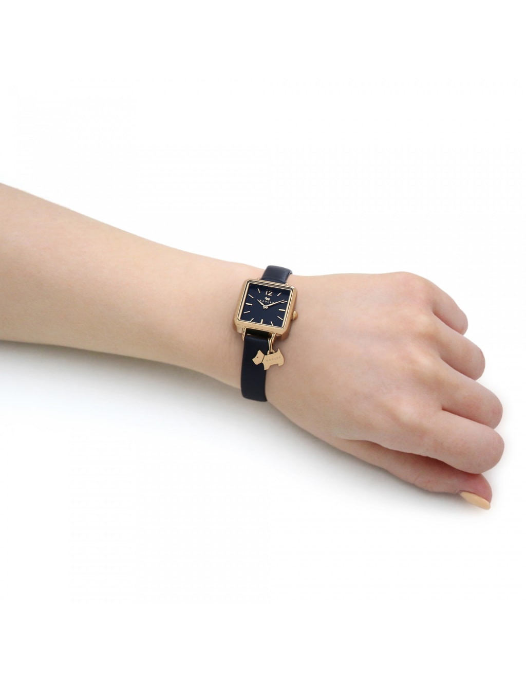 Radley Scottie Dog Charm Blue Leather Watch 2 of 7