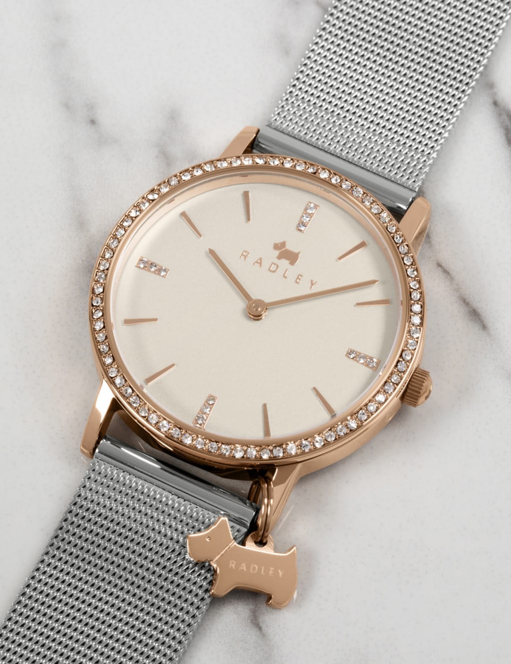 Radley Scottie Dog Charm Leather Watch Radley M S