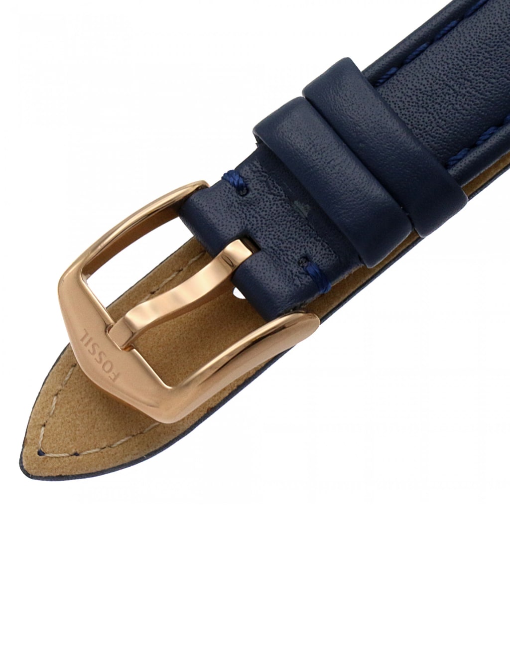 Fossil Copeland Navy Leather Quartz Watch 5 of 5