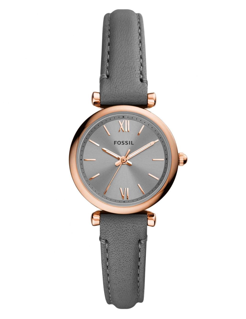 Fossil Carlie Grey Leather Watch Fossil M S