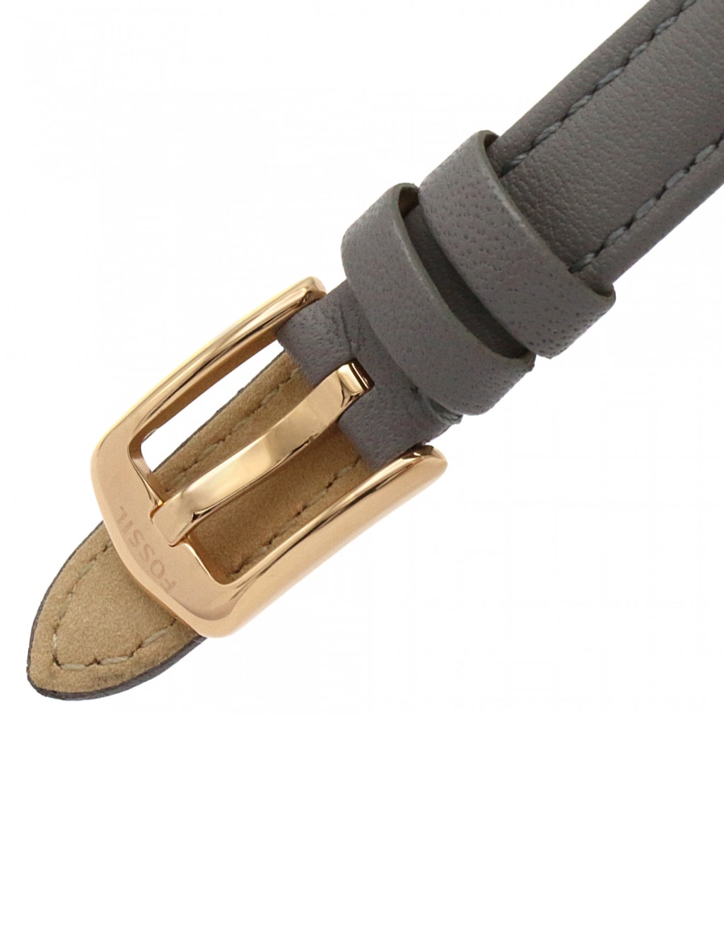 Fossil Carlie Grey Leather Watch 5 of 6