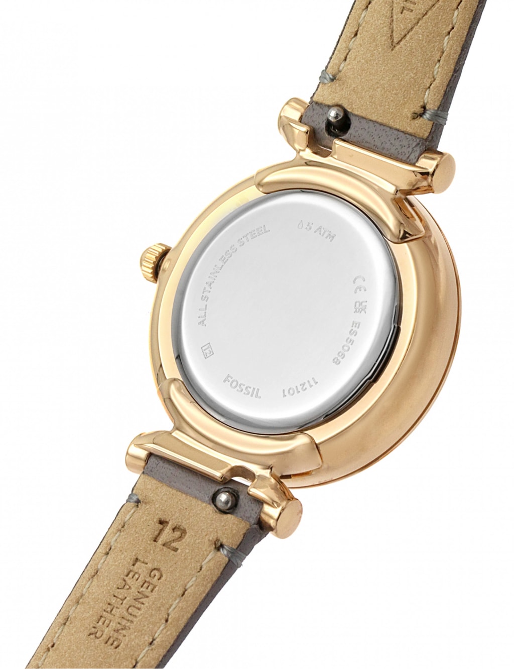 Fossil grey leather watch shop