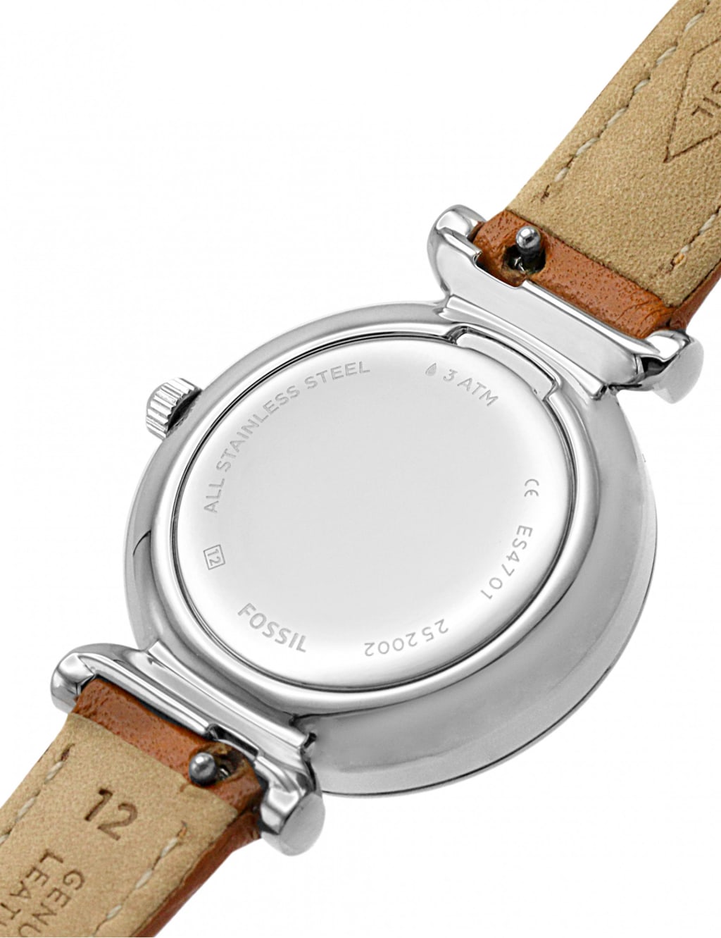 Fossil Carlie Brown Leather Watch 4 of 5
