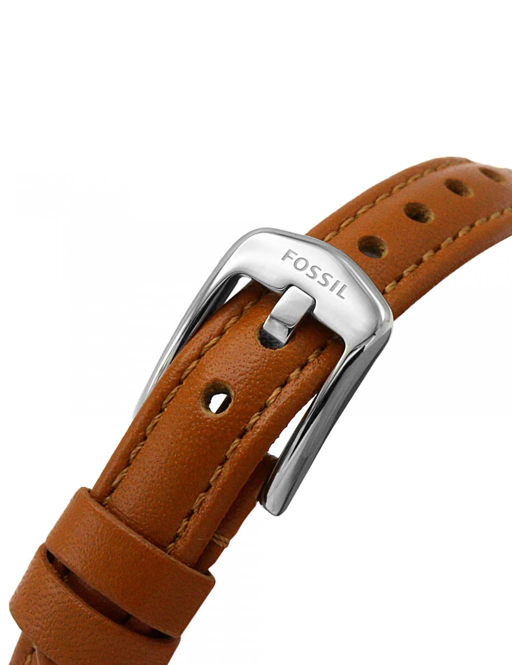 Fossil Carlie Brown Leather Watch 5 of 5
