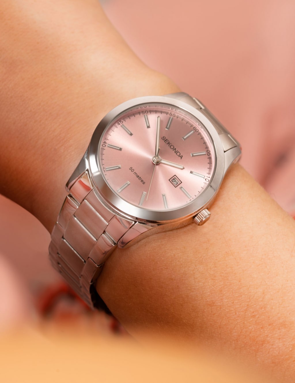 Sekonda Silver Stainless Steel Quartz Watch Sekonda M S