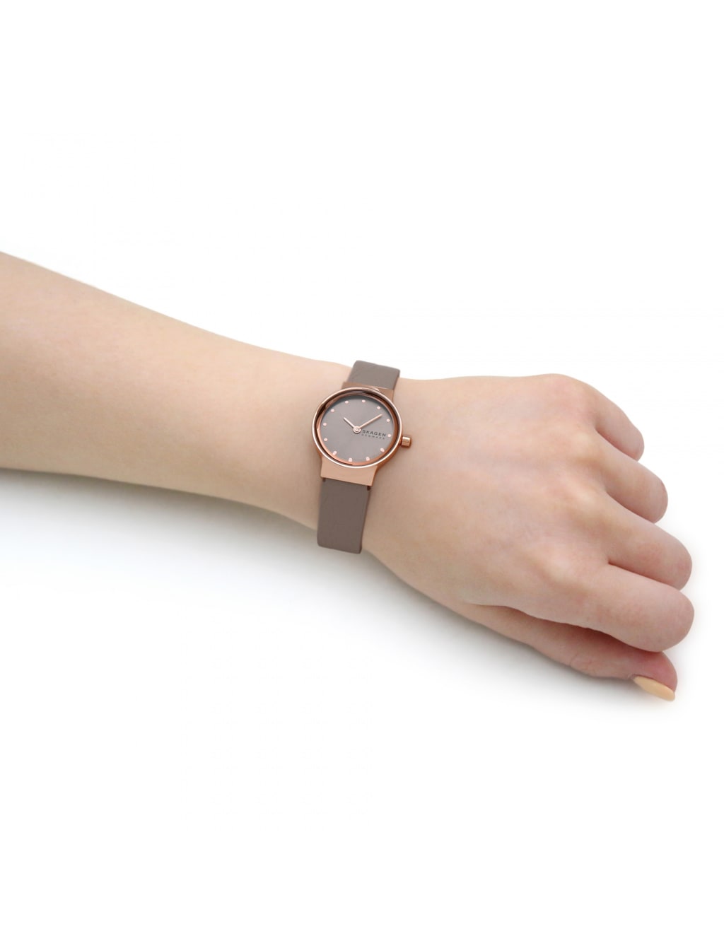 Skagen Grey Leather Watch 2 of 6