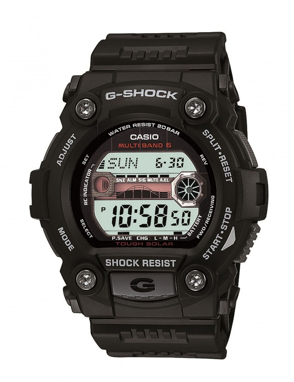 Casio G Shock Waterproof Chronograph Watch Casio M S