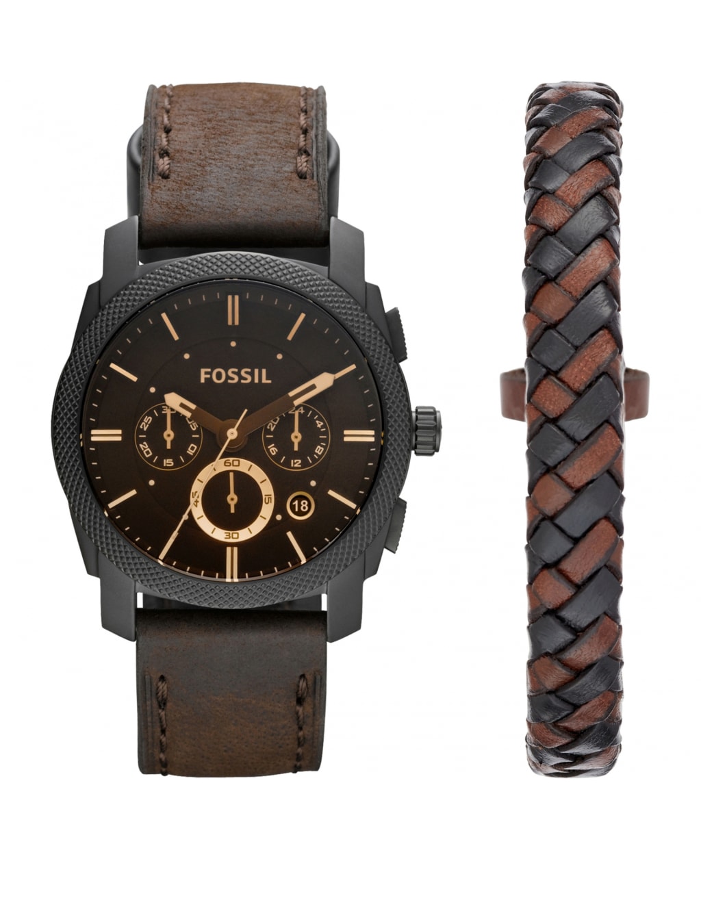 Fossil watch leather strap price online