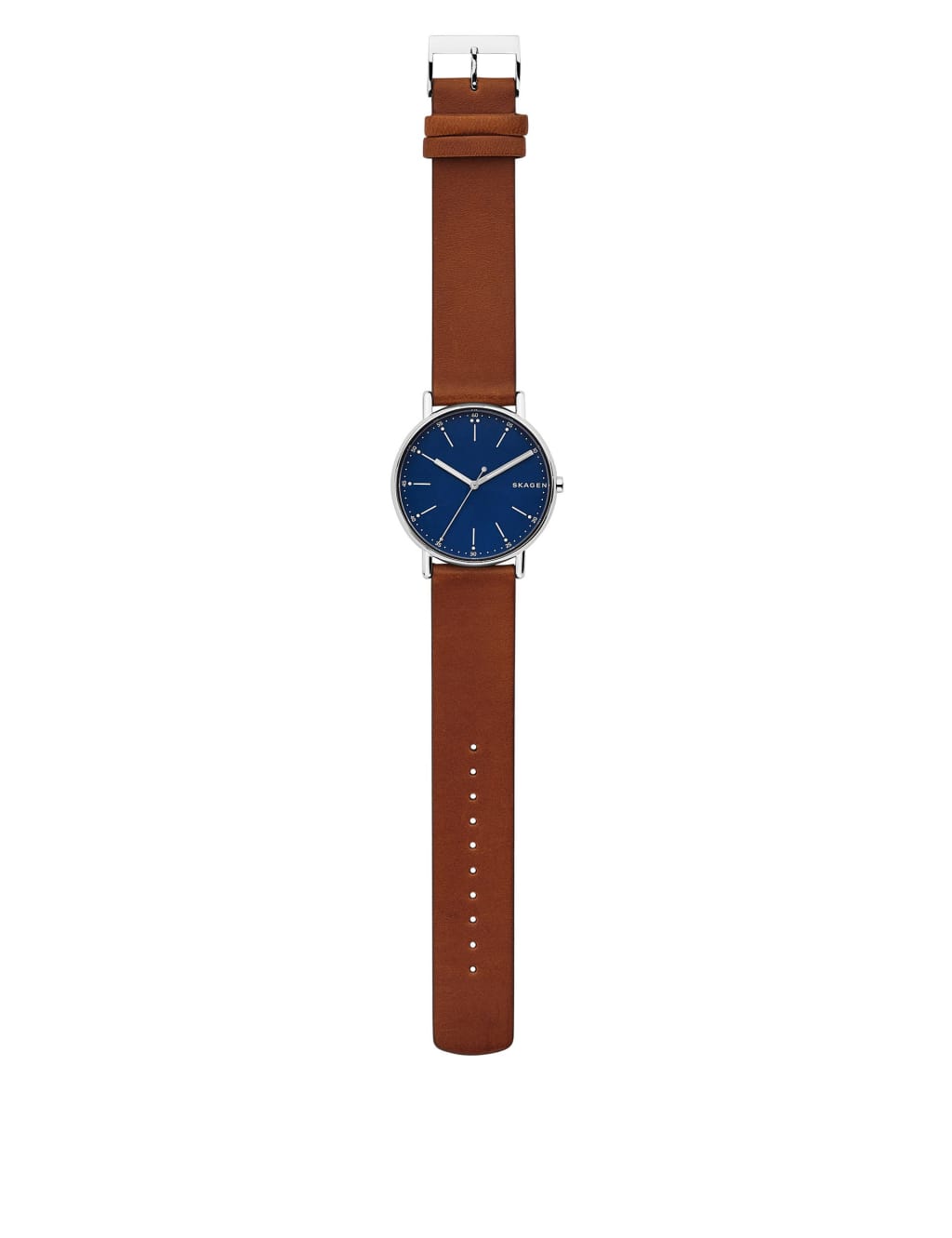 Skagen Signatur Brown Leather Watch 2 of 6