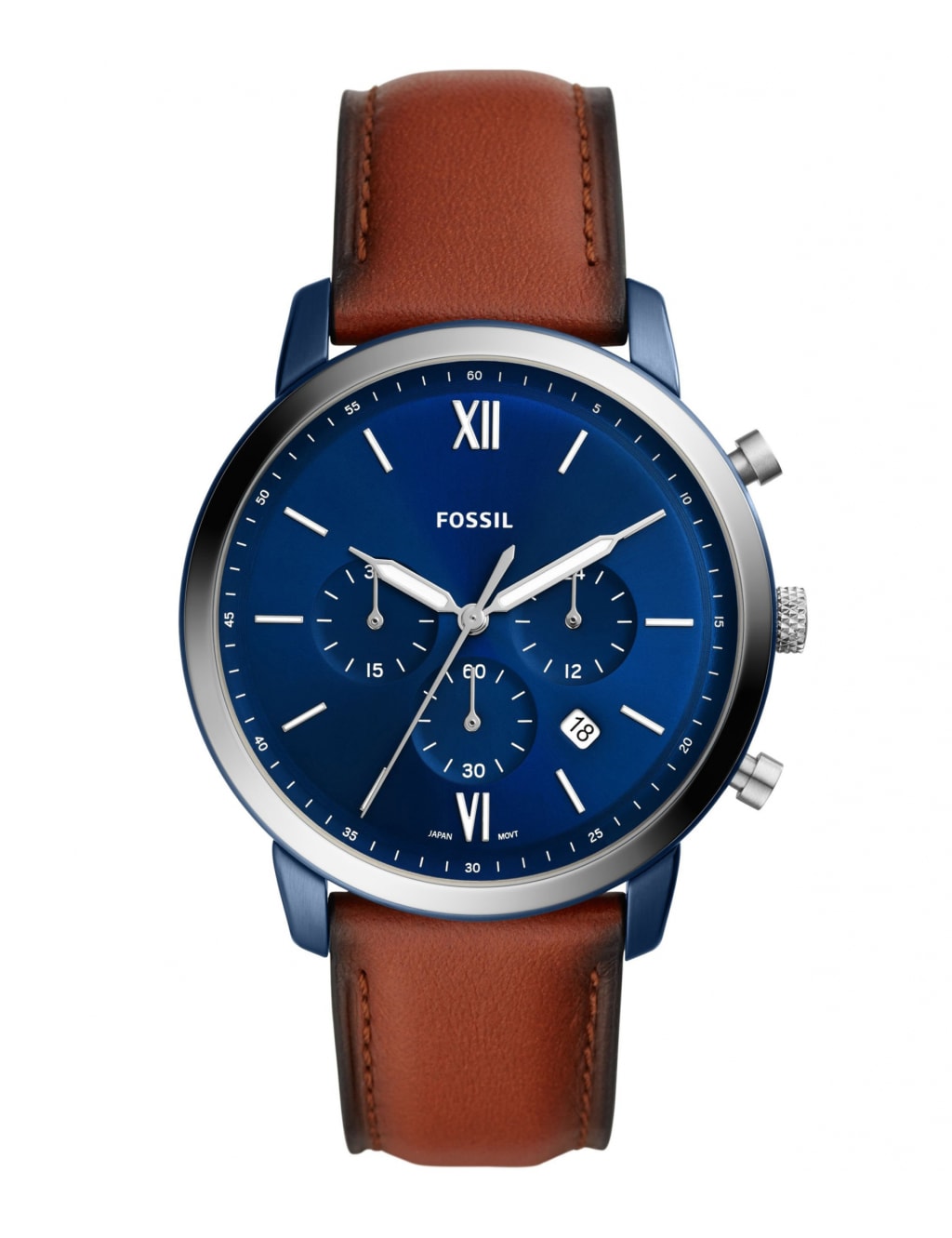 Fossil Neutra Brown Leather Chronograph Watch 1 of 6