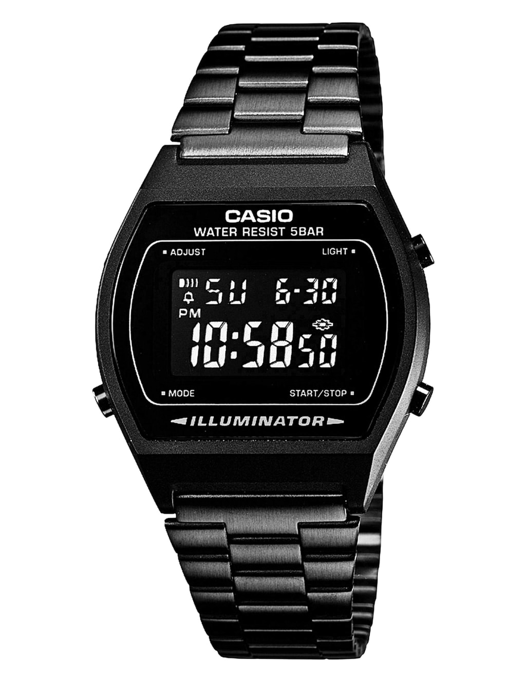 Casio Classic Black Stainless Steel Watch Casio M S