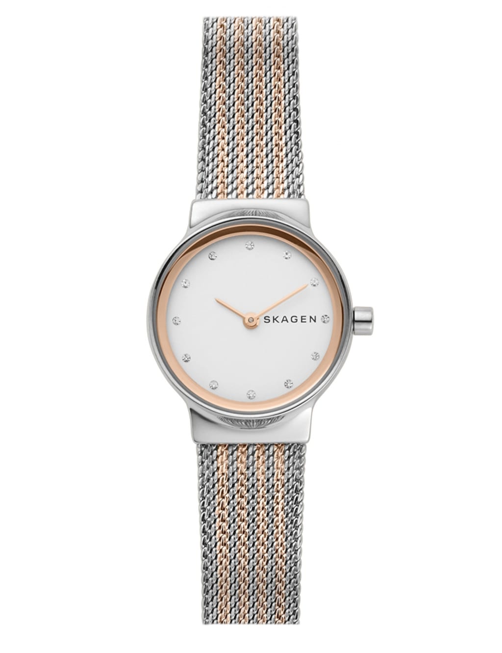 Skagen Freja Two Tone Mesh Stainless Steel Watch 1 of 7