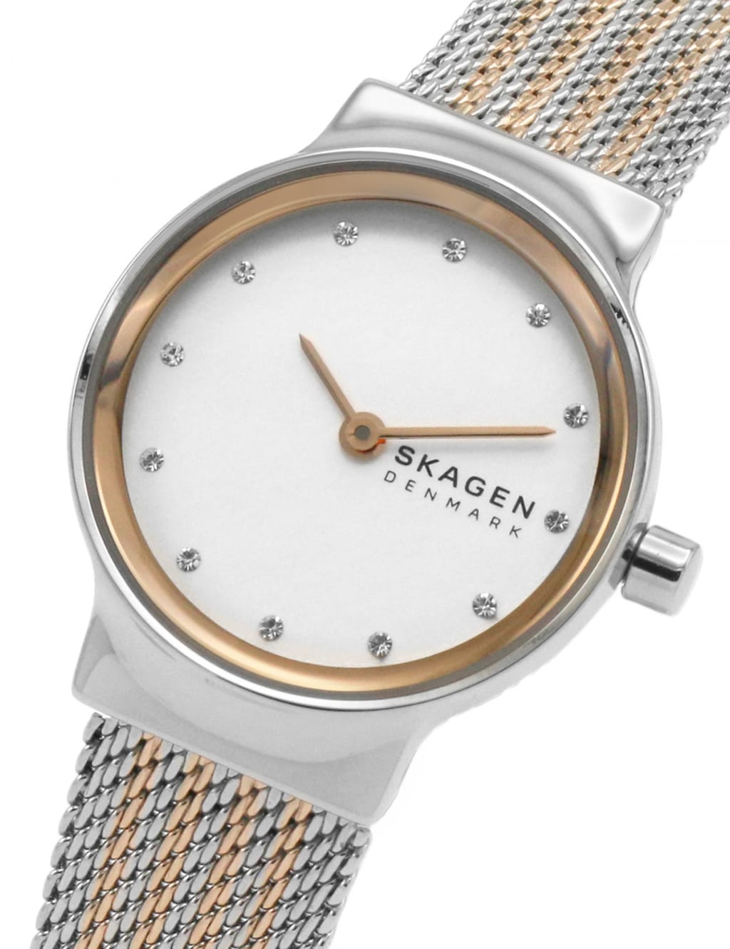 Skagen Freja Two Tone Mesh Stainless Steel Watch 3 of 7