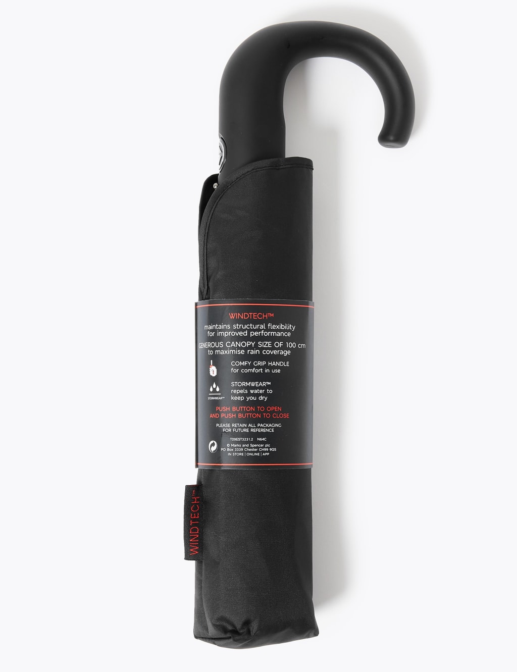 Crook Handle Umbrella with Windtech™ 5 of 5