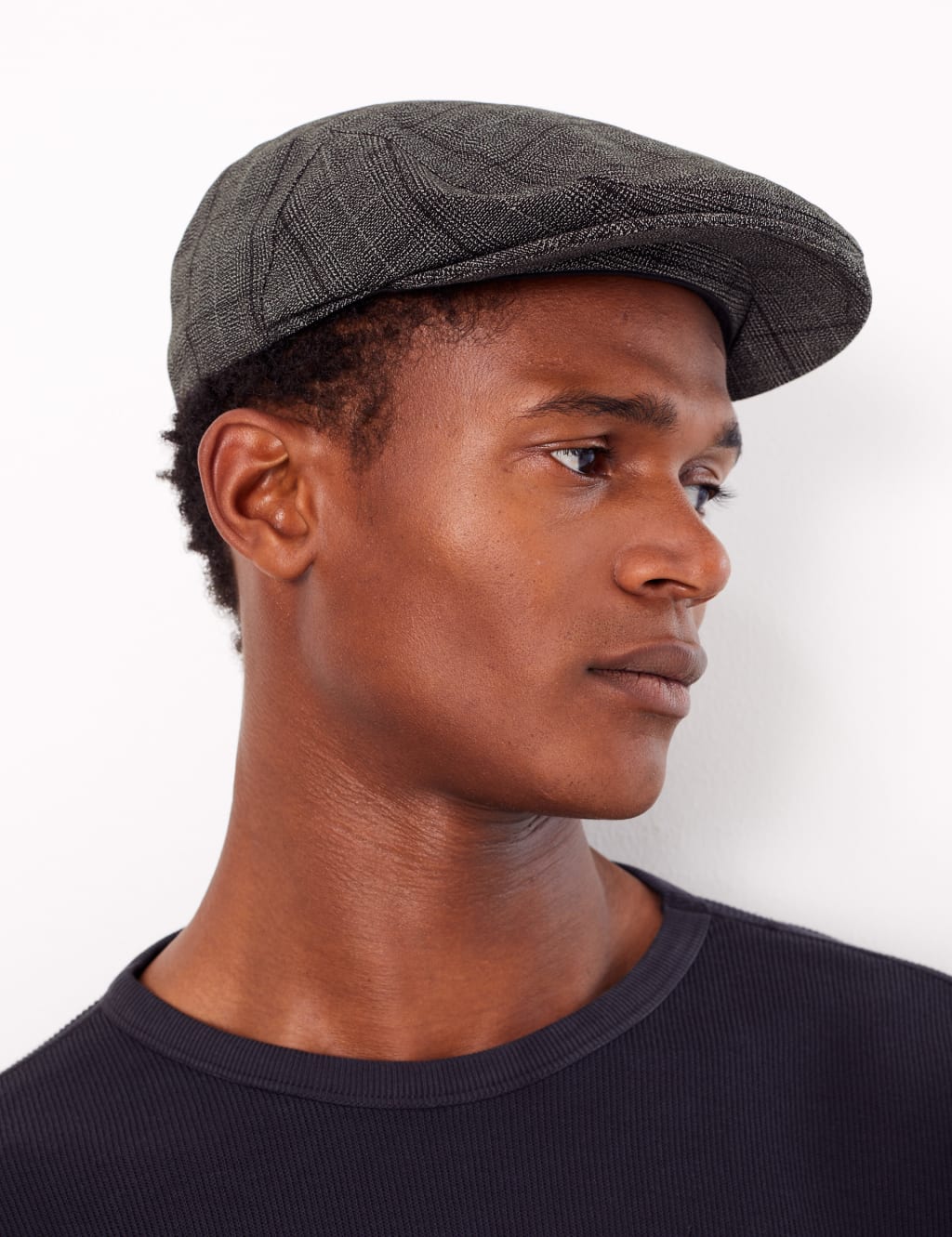 Checked Flat Cap M S Collection M S