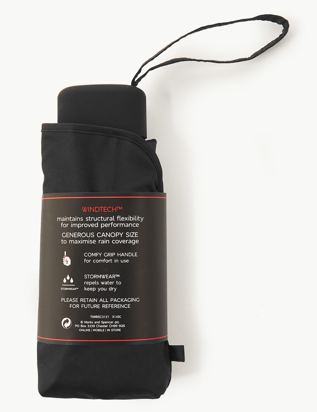 Lightweight Compact Umbrella with Stormwear™ & Windtech™ 5 of 7