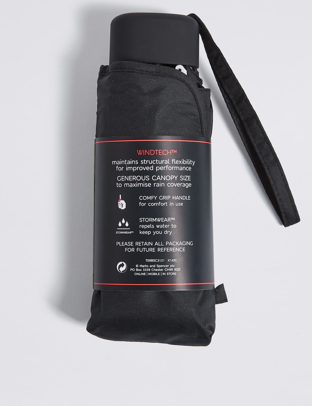 Lightweight Compact Umbrella with Stormwear™ & Windtech™ 6 of 7