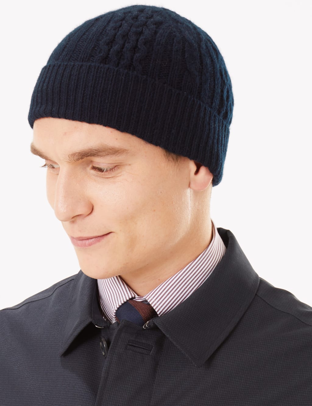 Cashmere Beanie Hat 1 of 3