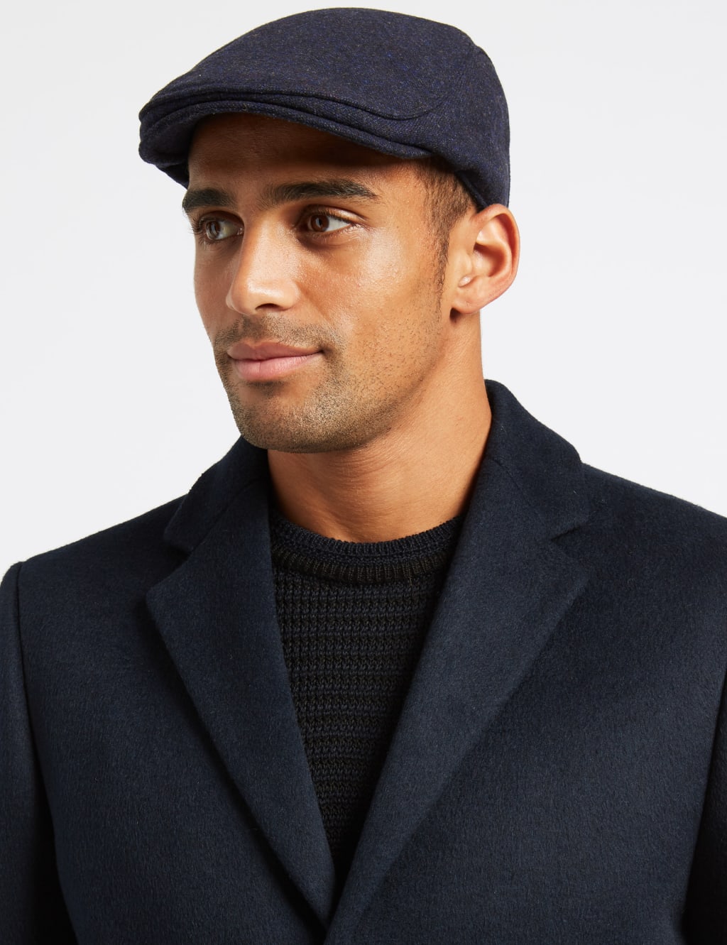 Wool Blend Flat Cap with Stormwear M S Collection M S