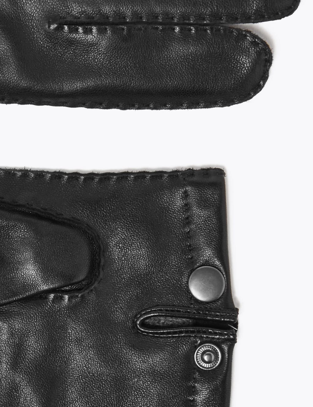 Cashmere Lined Leather Gloves 2 of 2