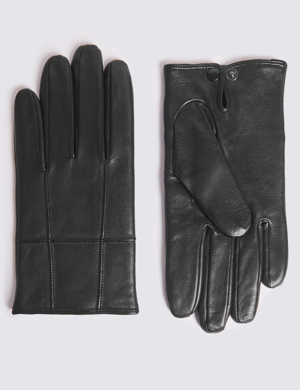Leather Panelled Driving Gloves M S Collection M S