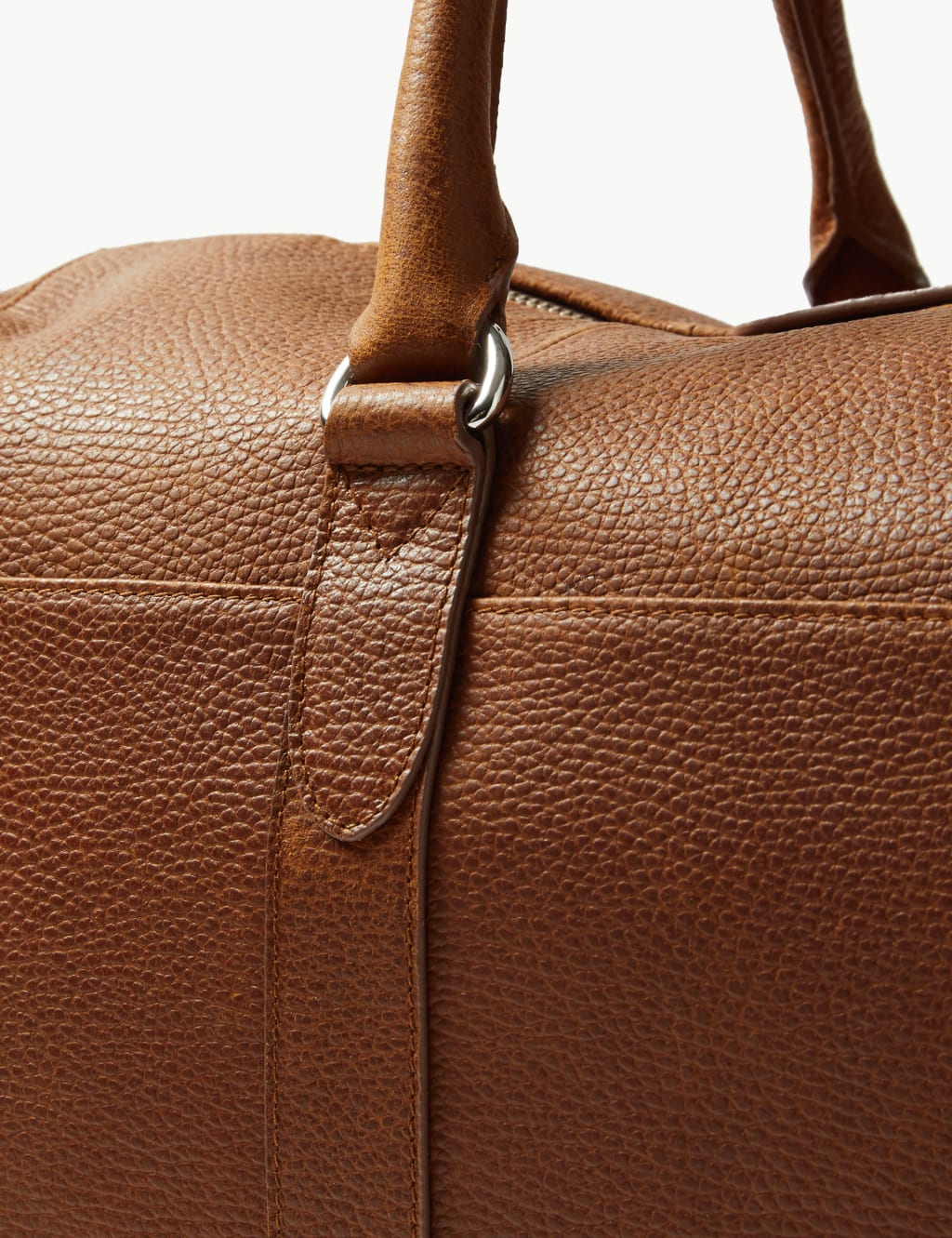 Pebble Grain Leather Holdall M S Collection M S