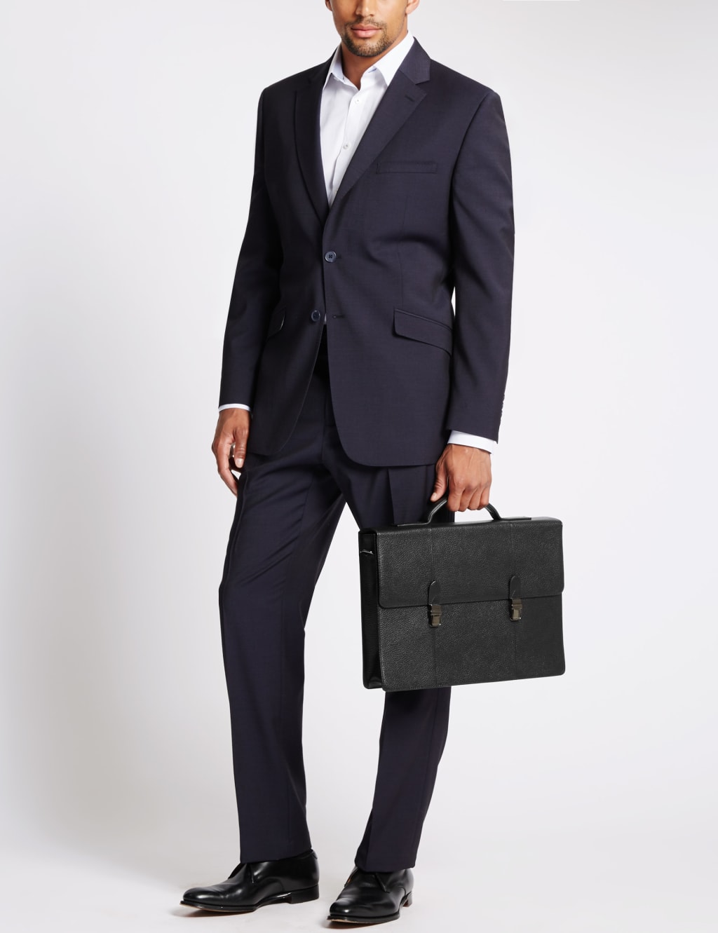 Pebble Grain Leather Briefcase 5 of 5