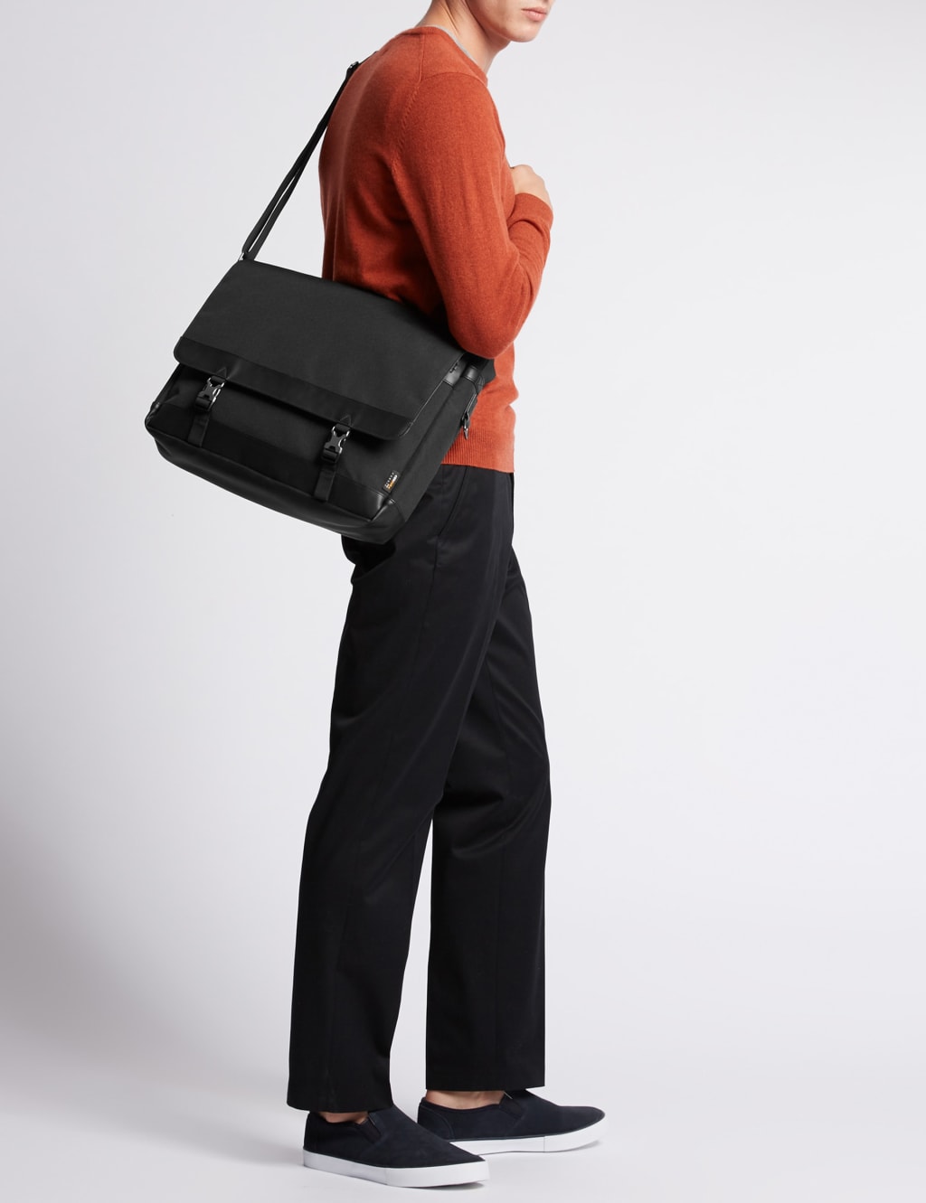 Scuff Resistant Cordura Messenger Bag M S Collection M S