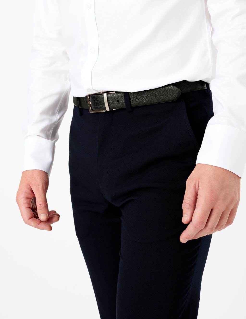 Leather Textured Reversible Belt 1 of 6
